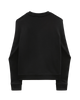 The Vans Girls Girls Wavy Check Box Logo Sweatshirt in Black