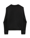 The Vans Girls Girls Wavy Check Box Logo Sweatshirt in Black