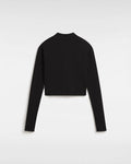 Mini Mock Neck T-Shirt in Black