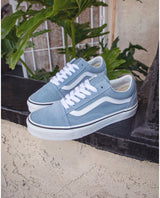 The Vans Womens Old Skool Shoes in Dusty Blue