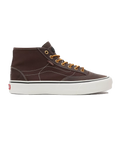 The Vans Mens Harry Bryant Destruct Mid VR3 Shoes in Brown