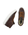 The Vans Mens Harry Bryant Destruct Mid VR3 Shoes in Brown