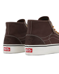 The Vans Mens Harry Bryant Destruct Mid VR3 Shoes in Brown