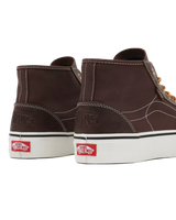 The Vans Mens Harry Bryant Destruct Mid VR3 Shoes in Brown