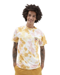 The Vans Mens Have A Peel Tie Dye T-Shirt in Narcissus & Rose Smoke