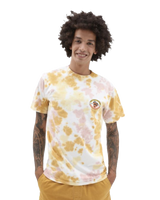 The Vans Mens Have A Peel Tie Dye T-Shirt in Narcissus & Rose Smoke