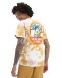 The Vans Mens Have A Peel Tie Dye T-Shirt in Narcissus & Rose Smoke