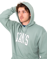 The Vans Mens Varsity Hoodie in Chinois Green