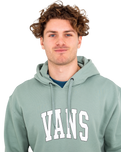 The Vans Mens Varsity Hoodie in Chinois Green