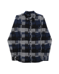 The Vans Mens Gibson Patchwork Shirt in Dress Blues & Black