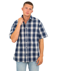 The Vans Mens Nick Michel Shirt in Dress Blues