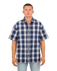 The Vans Mens Nick Michel Shirt in Dress Blues