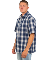 The Vans Mens Nick Michel Shirt in Dress Blues