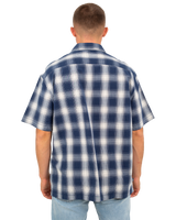 The Vans Mens Nick Michel Shirt in Dress Blues