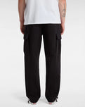 Service Cargo Loose Tapered Trousers in Black