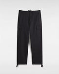 Service Cargo Loose Tapered Trousers in Black