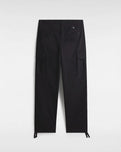 Service Cargo Loose Tapered Trousers in Black