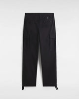 Service Cargo Loose Tapered Trousers in Black