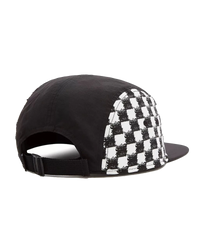 The Vans Mens DIY Checkerboard Curved Bill Cap in Black