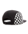 The Vans Mens DIY Checkerboard Curved Bill Cap in Black
