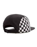 The Vans Mens DIY Checkerboard Curved Bill Cap in Black