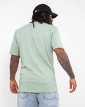 The Vans Mens Lower Corecase T-Shirt in Iceberg Green & Dress Blues