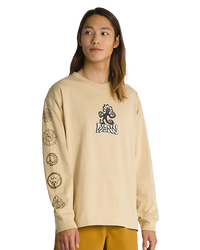 The Vans Mens Off The Wall Skate Classics T-Shirt in Taupe