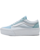 The Vans Womens Old Skool Stackfrom Shoes in Colour Block Blue