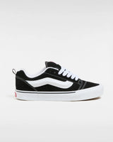 The Vans Womens Knu Skool Shoes in Black & True White