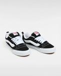 The Vans Womens Knu Skool Shoes in Black & True White