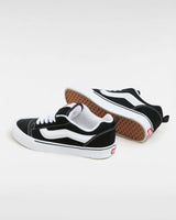 The Vans Womens Knu Skool Shoes in Black & True White