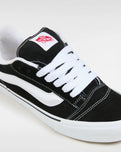 The Vans Womens Knu Skool Shoes in Black & True White