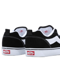 The Vans Womens Knu Skool Shoes in Black & True White