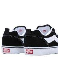 The Vans Womens Knu Skool Shoes in Black & True White