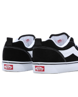 The Vans Womens Knu Skool Shoes in Black & True White