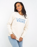 The Vans Womens Classic V BFF Crew Sweatshirt in Turtle Dove