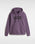 The Vans Womens Classic V Hoodie in Grape Jam