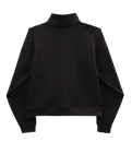 The Vans Womens Leighton Mock Neck Fleece Jacket in Black