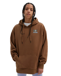 The Vans Womens Skullyfly Hoodie in Sepia