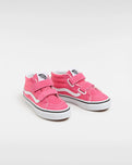 The Vans Girls Girls SK8-Mid Reissue V Shoes in Color Theory Honeysuckle