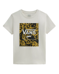 The Vans Womens Warped Floral BFF T-Shirt in Marshmallow