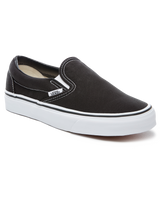 The Vans Womens Womens Classic Slip-On Shoes in Black