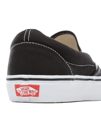 The Vans Womens Womens Classic Slip-On Shoes in Black