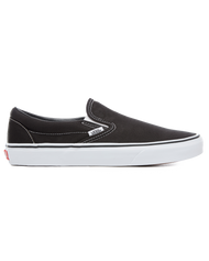 The Vans Womens Womens Classic Slip-On Shoes in Black