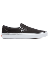 The Vans Womens Womens Classic Slip-On Shoes in Black