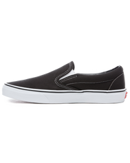 The Vans Womens Womens Classic Slip-On Shoes in Black