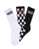 The Vans Boys Boys Classic Crew Socks (3 Pack) in Black & White