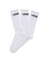 The Vans Mens Classic Crew 3 Pack Socks in Black & White