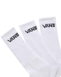 The Vans Mens Classic Crew 3 Pack Socks in Black & White