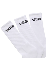 The Vans Mens Classic Crew 3 Pack Socks in Black & White